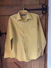 Mustard check shirt size m - check,