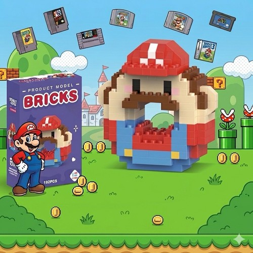 Mario style nano block - mario,
