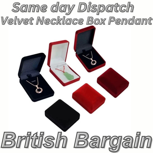 Velvet necklace box - necklace,