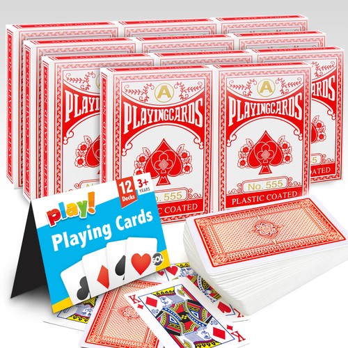 Pack playing cards - 12,