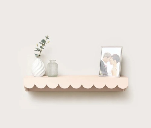 Pink scalloped wall storage - wall,