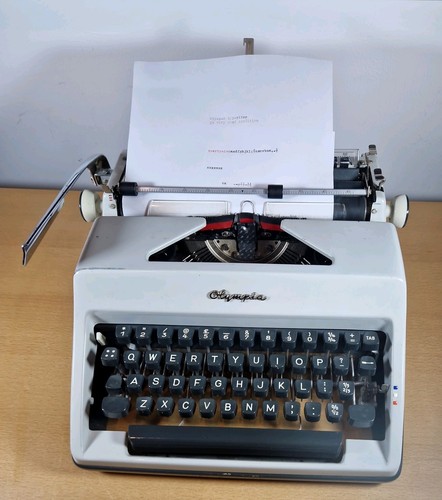 Vintage olympia typewriter - vintage,