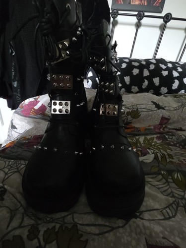Goth bat boot see - boot, listing