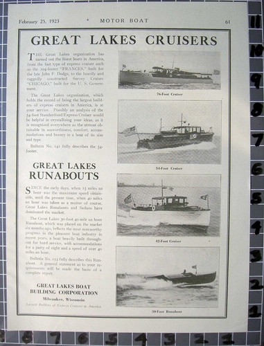 1923 great lake boat - boat, runabout