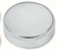 Zodiac Chrome Vented Fuel Gas Cap With Long Skirt For Harley-Davidson 011438