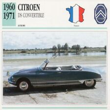 1960-1971 CITROEN DS CONVERTIBLE Classic Car Photograph / Information Maxi Card