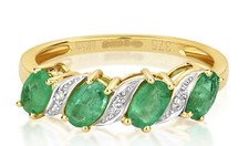 Real Emerald and Diamond