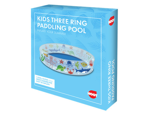 Inflatable three ring paddling - three,