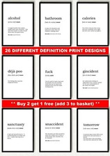 Word Definition Prints