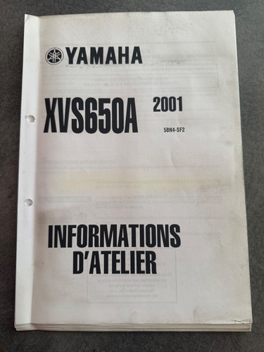 Yamaha xvs650a 2001 - yamaha, workshop