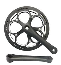 New Black / Silver - 170mm - 52 Teeth Single Speed Bike crankset 