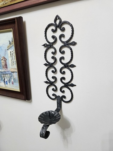 Cast iron wall candle - wall,