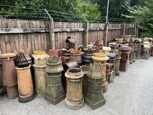 Reclaimed chimney pots - chimney,
