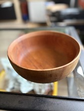 Vintage hand-turned wooden bowl
