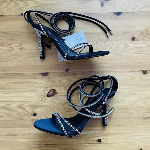 Zara black lace shoes - shoes, with