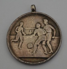 Football Game  Sterling Silver Fob Medal Hallmark