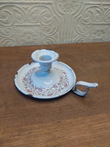 Antique french enamel - enamel, candle