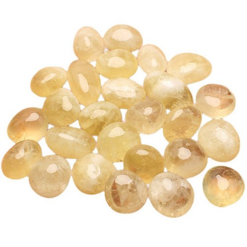Natural citrine tumbled - natural,