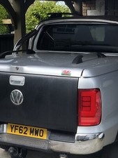 Vw Amarok Roll Bar  And  Load Cover Lockable With Chrome Bars Pegasus 4x4