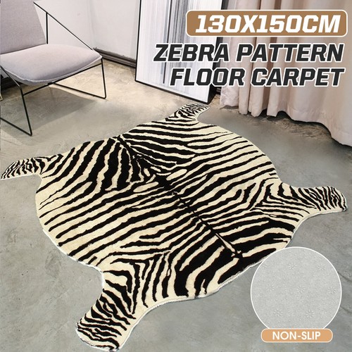 Animal hide print mats zebra - print,