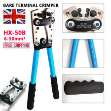6-50mm² Hydraulic Crimper Crimping Tool Dies Wire Battery Cable Wire Terminal UK
