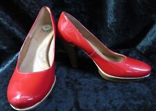 SOFFT ❤ red patent court high heel shoes UK 5, EU 38