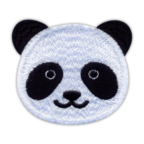 Cute panda head patch - cute,