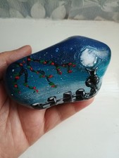Hand Painted Pebble Stone Rock 