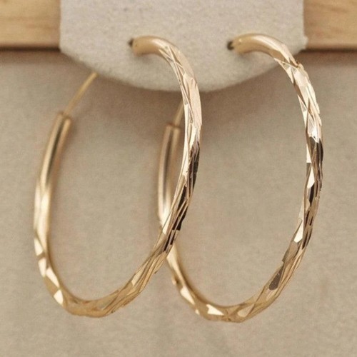 Earrings 18k gold plated - gold,