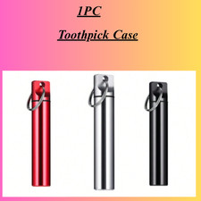 Toothpick Holder  Stainless Steel Toothpicks Set Reusable Titanium