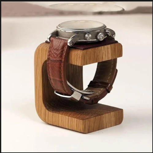 Wooden watch display - wooden,