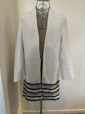 H&M Woven Coat Ivory Cream