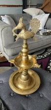 Temple oil wick lamp brass - temple,