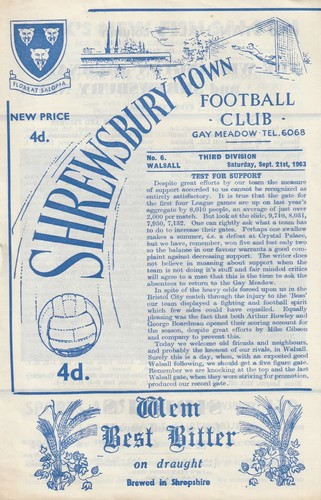 Shrewsbury town walsall - shrewsbury, walsall,