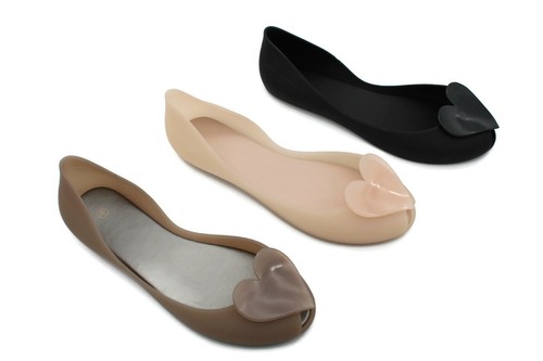 Womens ladies flat peep toe - womens,