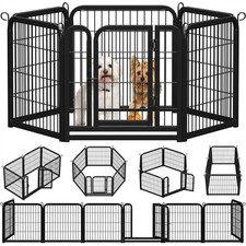 6Pcs Metal Dog Playpen