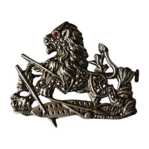 Sterling silver marcasite - silver,