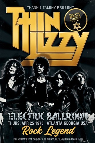 Thin lizzy white framed - thin,