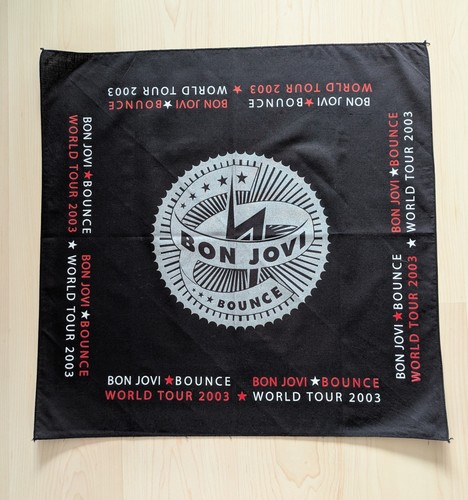 Bon jovi vintage bandana scarf - vintage, bandana/scarf