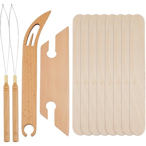 12pcs wood weaving kit - wood,