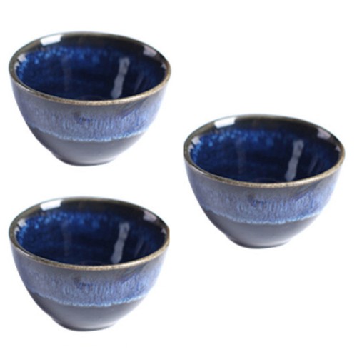 3pcs reusable blue ceramics - 3pcs,
