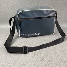 Quicksilver Messenger Bag Bluey Grey Colour  Two Compartments Logo Zip Pulls