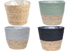 seagrass Round planter - pots in  Variou Sizes and Colours House Plant Display