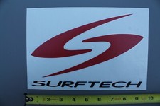 Surftech Tuflite Epoxy Surfboards Red V63 Vintage Surfing STICKER Window DECAL