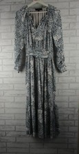 Basque Maxi Dress Size 10 Blue