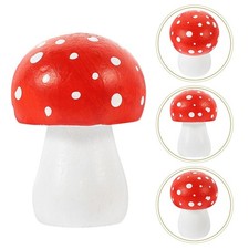  2pcs Wood Mushroom Imitation