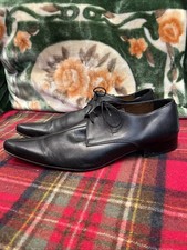 Men’s Topman Black Leather