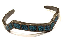 SAND CAST SILVER INLAID MOSAIC