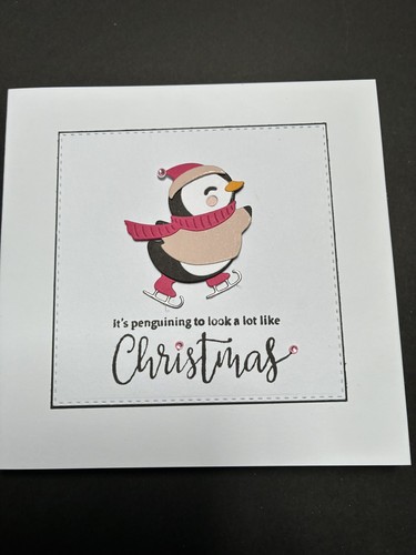 Handmade christmas card with - handmade,