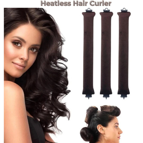 3pcs heatless hair - 3pcs, curler